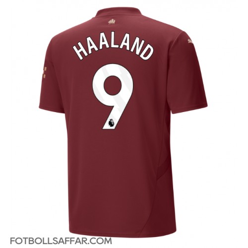 Manchester City Erling Haaland #9 Tredjeställ 2024-25 Kortärmad